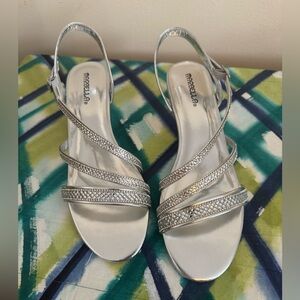 MARELLA Silver Strappy Sandals